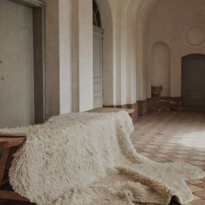 Alpaca Fringe Throw